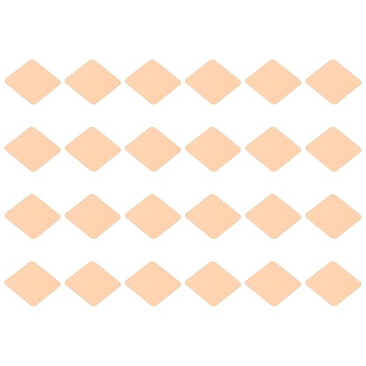 PATIKIL Copper Heatsink Pad Shims, 24 Pcs 15x15x0.1mm Copper Pad Shim IC Chipset GPU CPU Thermal Heatsink for Cooling Laptop Desktop Computer