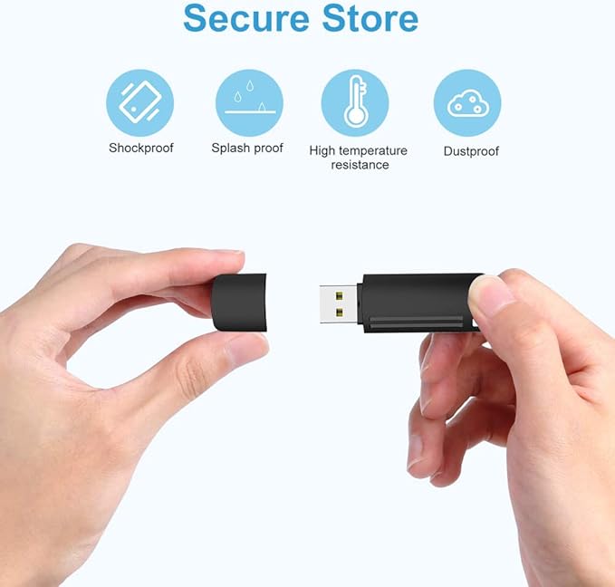 KEXIN 8GB Flash Drive Thumb Drive 10 Pack 8G USB Flash Drive Bulk Memory Stick with LED Indicator, Flash Drives Design in Snap Cap
