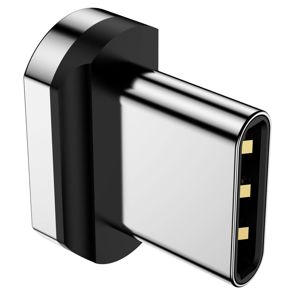 CNakdDG Magnetic Connector Tips Head for USB-C Android Devices (4 Pack), only Compatible 5A Magnetic Charging Cable or Magnetic Adapter
