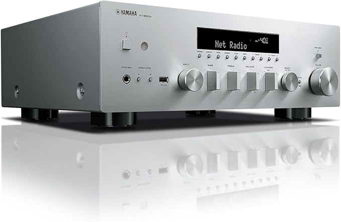 R-N600A Network Receiver with Streaming, Phono and Built-in DAC, Silver