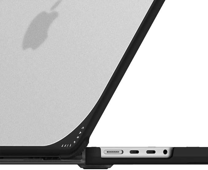CASETiFY Bounce MacBook Pro 16-inch (M3/M4) Case [Enhanced Protective Corner Design/Ventilation Cutouts/Anti-Slip Grip] - I'm Sick of Everything by Ssebong - Clear Black