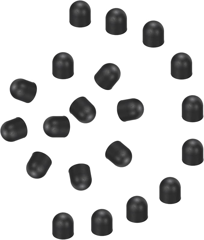 MECCANIXITY 40Pcs Replacement Stylus Pen Tips 9mm Conductive Capacitive Touch Screen Pens Tips Silicone Rubber, Black