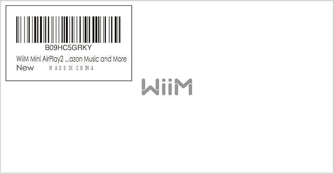 WiiM Mini AirPlay 2 Wireless Audio Streamer, Multiroom Stereo, Preamplifier, Works with Alexa and Siri Voice Assistants, Stream Hi-Res Audio from Amazon Music, Tidal and More