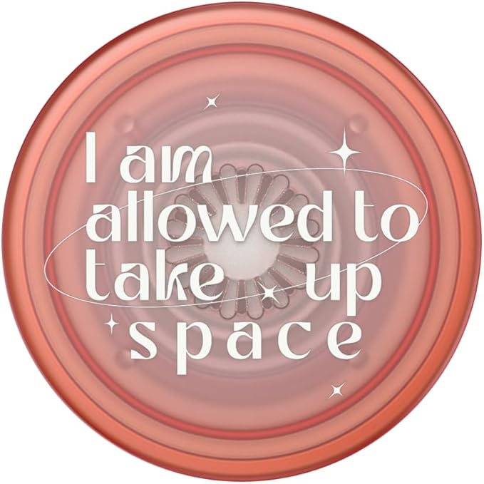 PopSockets Plant-Based Phone Grip with Expanding Kickstand, Adhesive Grip, Eco-Friendly, Cute PopSockets - Take Up Space Transluscent