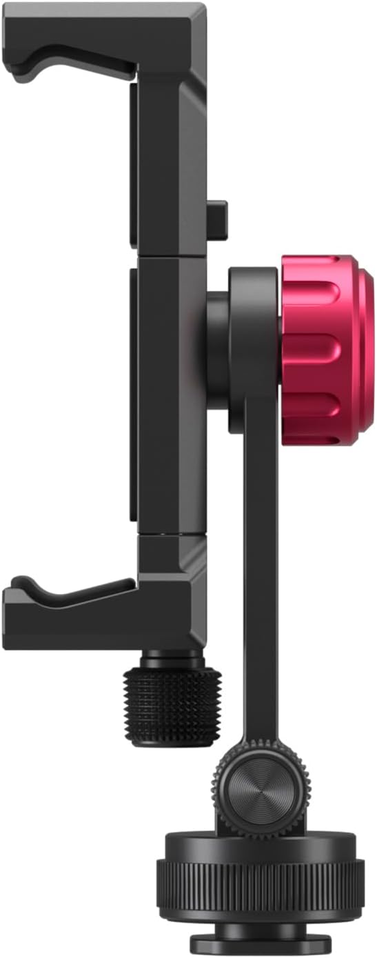 ULANZI MA61 Metal Phone Tripod Mount with Cold Shoe, 360° Adjustable Hot Shoe Camera Phone Mount for iPhone 16 15 14 Pro Max, Samsung Galaxy, Aluminum Alloy Clamp for Vlogging, Live Streaming, Video