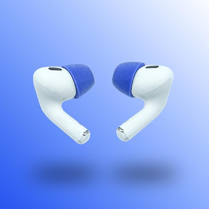 Comply Memory Foam Replacement Earbud Tips for Apple AirPods Pro 1 & 2 | Ultimate Comfort, Secure Fit, Superior Noise Isolation | Anti Slip, Prevent from Falling Out | Blue (S/M/L) (3 Pairs)