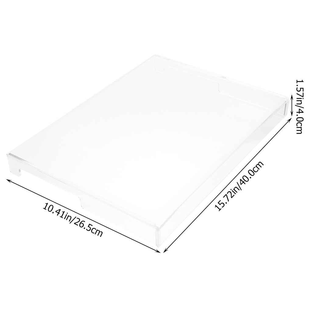 Gadpiparty Transparent Keyboard Protector Cover 15.74X10.43X1.57In Waterproof Acrylic Keyboard Dust Cover Versatile Protective Case for Laptop and Mechanical Keyboards