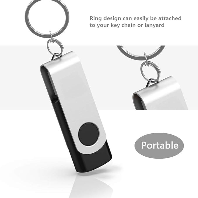 Aiibe Wholesale Bulk Flash Drives 8GB 8G USB Flash Drive 50 Pack 8GB USB 2.0 Thumb Drives, Black