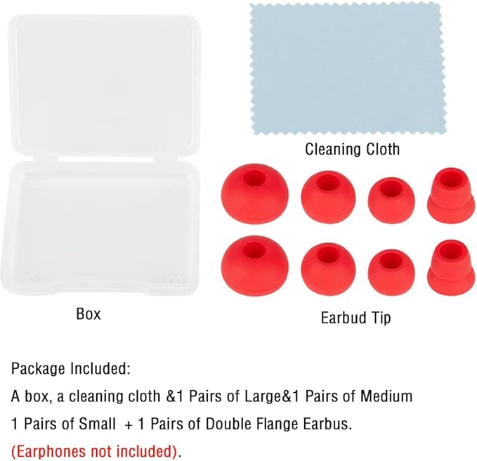Silicone Earbud Replacement Tips Earbuds Eargels Earpads Compatible with Powerbeats 1/2/3 Wireless Beats by Dre Headphones,4 Pairs Earbud Tips