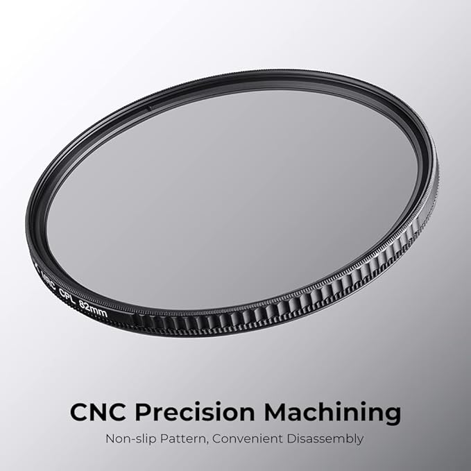 49mm Circular Polarizers Filter, K&F CONCEPT 49MM Circular Polarizer Filter HD 28 Layer Super Slim Multi-Coated CPL Lens Filter (Nano-X Series)