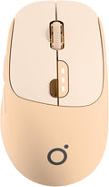 EWEADN Q5 Wireless Mouse, Bluetooth & 2.4G Quiet Computer Mouses with 1600 DPI, Battery Level Display, Ergonomic Office Mouse,6 Button Portable Cute Cordless Mice for Laptop/PC/Mac- Pink