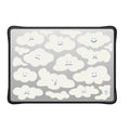 CASETiFY Impact MacBook Air 13.6" (M2-M5) Case [Cushioned Impact Corners/Scratch-Resistant/Anti-Slip Grip] - Cute Clouds - Clear Black