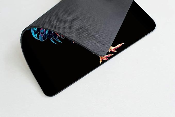 Square Mouse Pad Colorful Rooster-1,Gaming Mouse Pads for Desk,Soft Computer Waterproof Non-Slip Mouse Mat