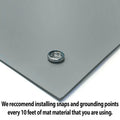 RubberStat Dual Layer ESD Compliant Workstation Rubber Table Mat Kit, Soldering, Cell Phone Repair - 36"x120" Grey