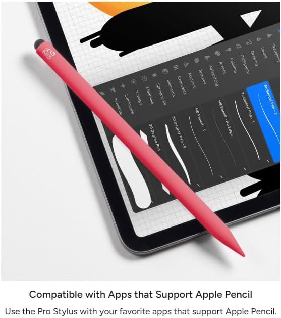 ZAGG Pro Stylus 2 with Active & Capacitive Tips, Palm Rejection, Tilt Recognition, Bluetooth Pairing, Compatible w/iPad Pro 11/12.9 (3,4, & 5 Gen)/Air 10.9/iPad 10.2/9.7/Mini 5/ iPad Air (M2) - Yellow
