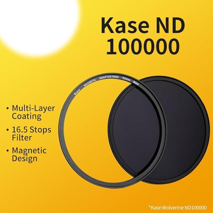 Kase Wolverine 67mm ND100000 16.5 Stop Magnetic Neutral Density Filters Incl Adapter