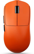 EWEADN X23Pro Wireless Gaming Mouse, 49g Lightweight Mouse, PAW3311 Sensor, 12000 DPI, 2.4G/BT5.0/USB-C Rechargeable Wireless Mouses with 6 Programmable Button, Grip tape, for Laptop/PC/Mac, Orange