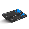 OREI 4K @ 120Hz HDMI Over Ethernet Extender Balun - HDBaseT UltraHD 8K@30hz CAT6/7 Cable with HDR, CEC & IR Control, RS-232 Up to 400 Ft Power Over Cable Audio Out (BK-EXB400R-K)