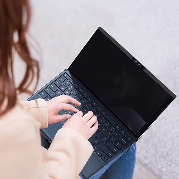 FILMEXT for Microsoft Surface GO 2th Generations Fully Removable Privacy Screen Protector Filter, Anti-Spy Filter, Anti-Glare Feature Makes (for Surface GO 2th Generations Privacy Screen Protector)