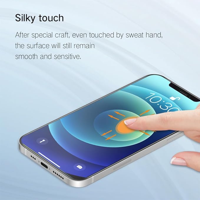 PERFECTSIGHT Screen Protector Compatible with Apple iPhone 12 Pro Max 2020 6.7 inch, [HD Clear Medical Device] Anti-Blue Light/Phone Radiation Tempered Glass