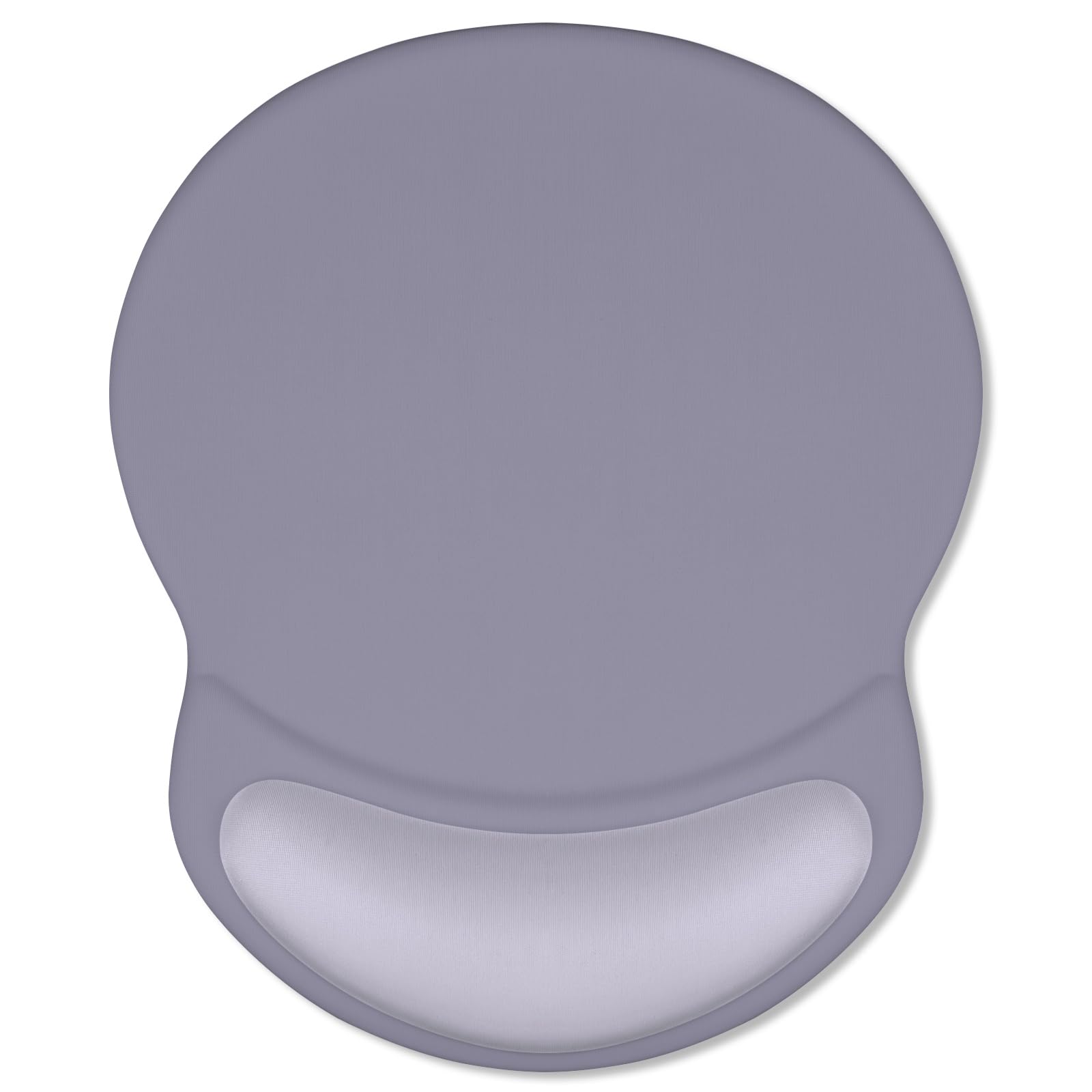 ITNRSIIET Ergonomic Mouse Pad with Comfort Gel Wrist Rest, Non-Slip PU Base, Smooth Textured Surface, Reduces Hand Fatigue & Wrist Pain, 8.7 x 7.2 Inch for Office Gaming Home, Mist Gray
