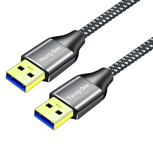USB 3.0 A to A Male Cable 3 ft,Super Speed Type A Male to Male Cable USB 3.0 Double End USB Cord for Hard Disk, Cameras,Laptop Cooler, DVD Player and More (3FT/1M)