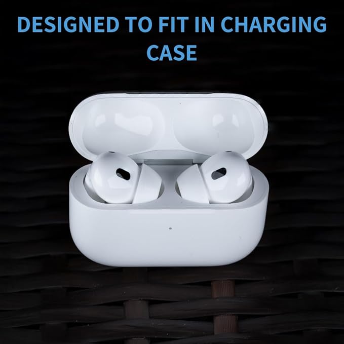 Comply TrueGrip MAX | Premium Memory Foam Replacement Earbud Tips for Apple AirPods Pro 1 & 2 | Long Lasting Comfort, Extreme Durability, Secure Fit, Superior Noise Isolation| White (S/M/L) (3 Pairs)