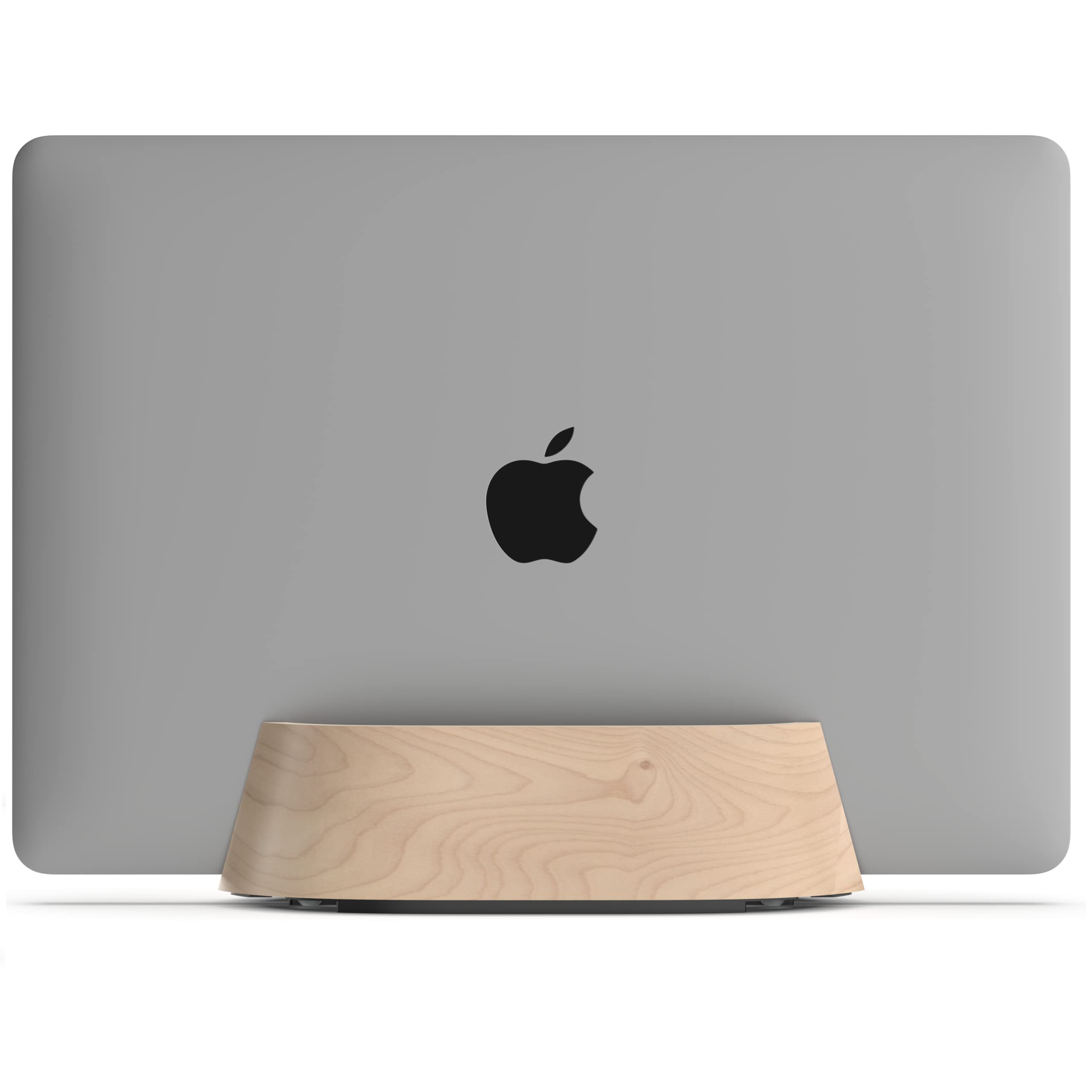HumanCentric Vertical Laptop Stand in Maple Wood, Upright Adjustable Holder and Dock, Laptop Vertical Stand Fits MacBook Pro and Other Laptops.5" to 1.5", Clamshell Compatible