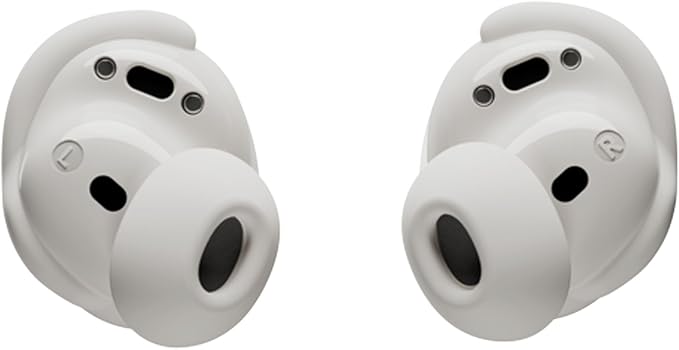Bose QuietComfort Bluetooth Earbuds, True Wireless Earbuds with Active Noise Cancellation and Mic, Deep Bass, IPX4 Rating, Up to 8.5 Hours of Playtime, White