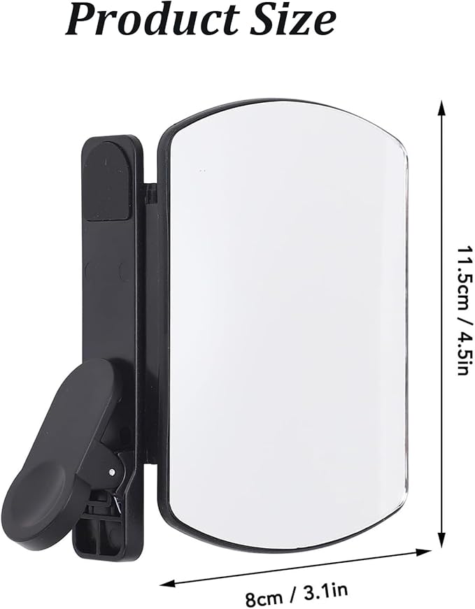 Mirror Effect Lens - Capture Stunning Reflections Instantly, Smartphone Camera Mirror Reflection Clip Kit, Mirror for Phone to Use Back Camera (White)