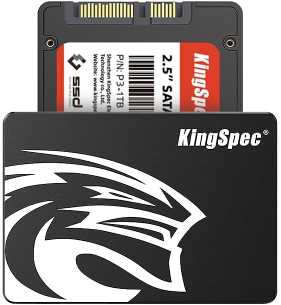 KingSpec 128GB 2.5 SSD SATA III Internal - 550MB/s Read, 520MB/s Write with 3D NAND Flash, for Laptop & Desktop PC Upgrade