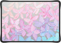 CASETiFY Impact MacBook Air 13.6" (M2-M4) Case [Cushioned Impact Corners/Scratch-Resistant/Anti-Slip Grip] - Clear Hydrangea Blooms - Clear Black