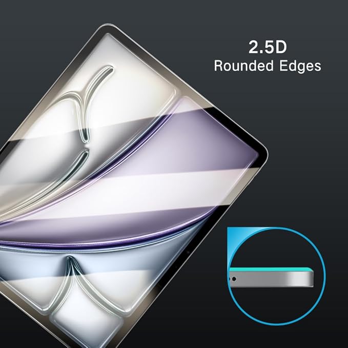 PERFECTSIGHT Anti Blue Light Screen Protector Compatible with iPad Air 11 Inch M3/M2 (7th/6th Generation, 2025/2024), Eye Protection Blue Light Filter, Anti Fingerprint Tempered Glass, 1 Pack