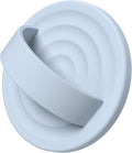 Magnetic Phone Ring Grip Holder, Silicone Finger Loop Grip, Compatible with MasSafe, Back of Phone for iPhone Pro Max/Plus/16/15/15/14/13/12 Series, Baby Blue