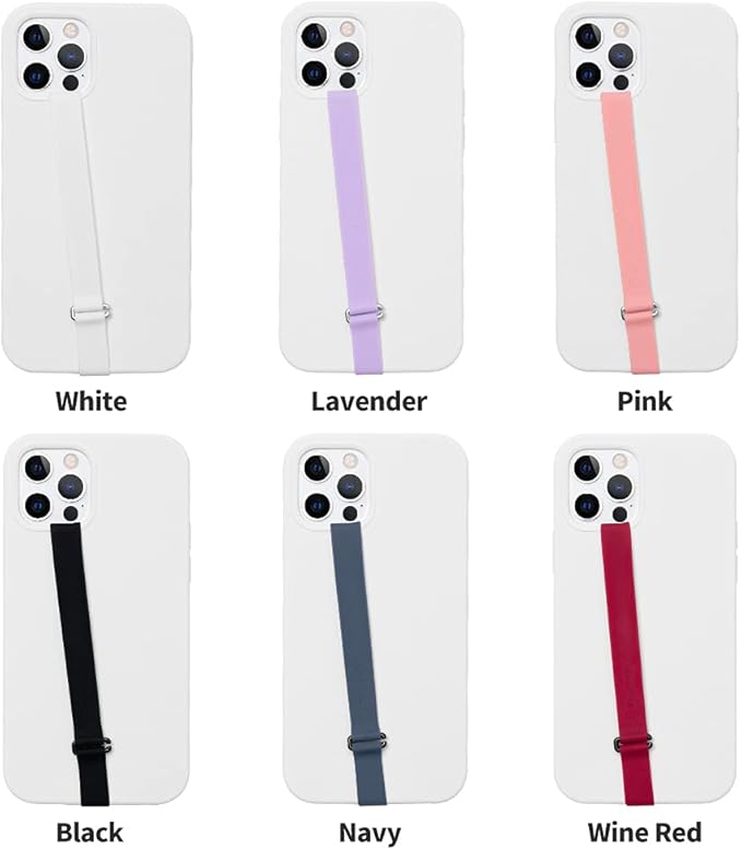 C-Shaped Clip Finger Phone Grip, Sinjimoru Silicone Cell Phone Strap for Phone Case with Clip as Phone Loop Holder for iPhone Case & Samsung Phone. Sinji Loop Clip White 200