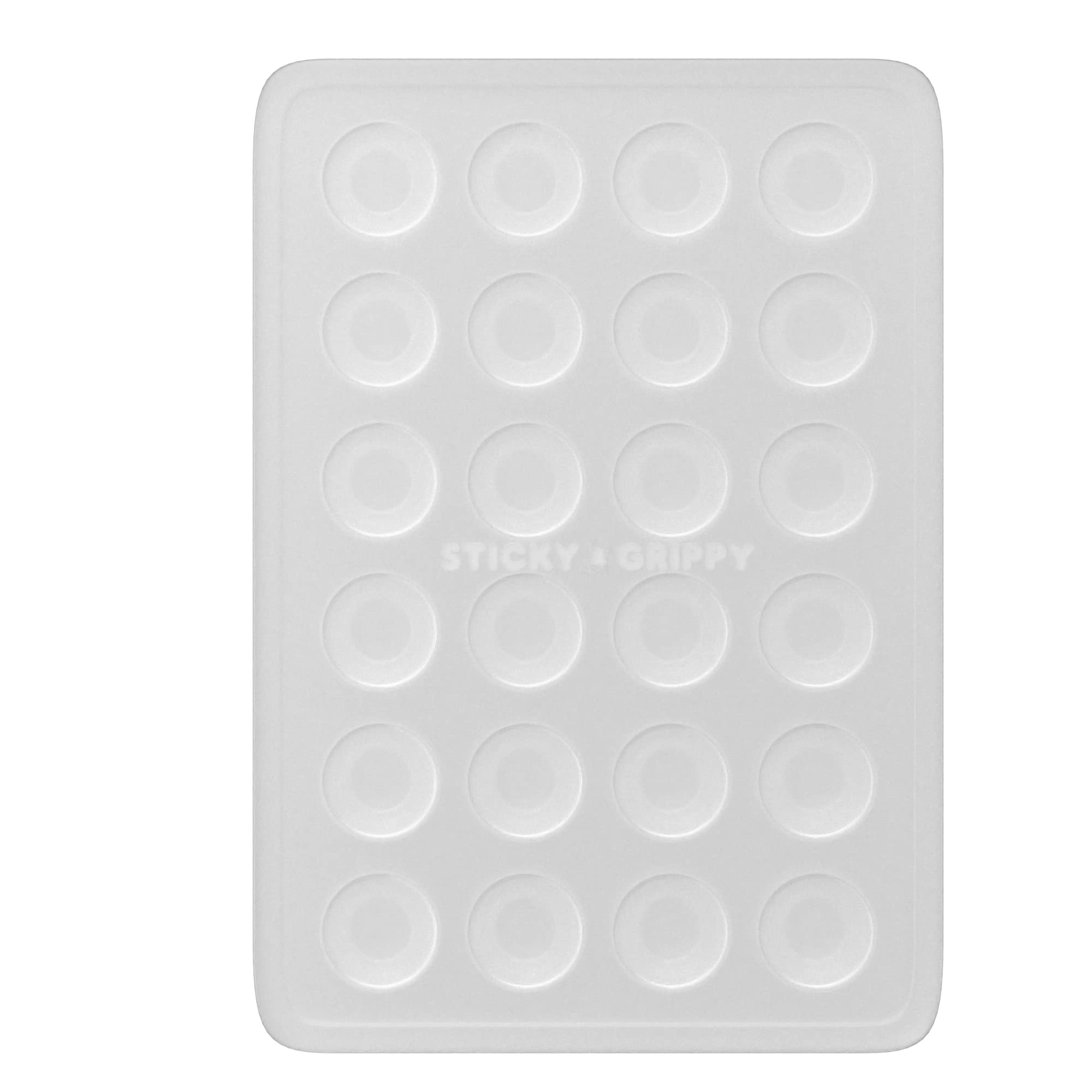 StickyGrippy Suction Phone Case Mount, Sillicon Adhesive Phone Accessory for iPhone and Android, Hands-Free Fidget Toy Mirror Shower Phone Holder, Tiktok Videos and Selfies (Translucent)