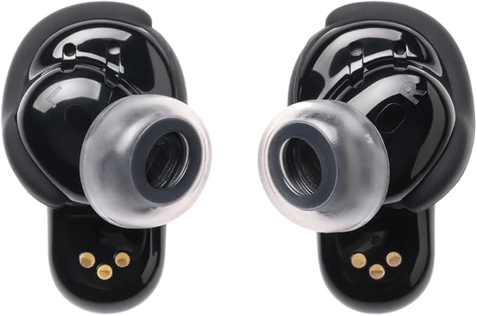 AZLA SednaEarfit Crystal for Bose Earbuds 2 Pair - Bose Earbuds Replacement Tips - Compatible with Bose Quietcomfort Ultra Earbuds, Bose QC Earbuds II (S)