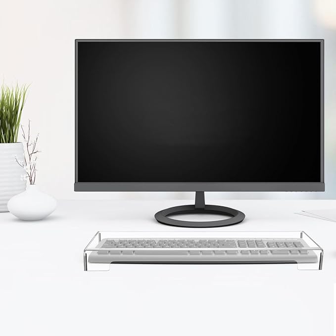 DOITOOL Acrylic Computer Keyboard Cover, Mechanical Keyboard Dust Cover Protector Cat Covers,Laptop Dust Cover(18.6 x 5.9X 1.8inch)