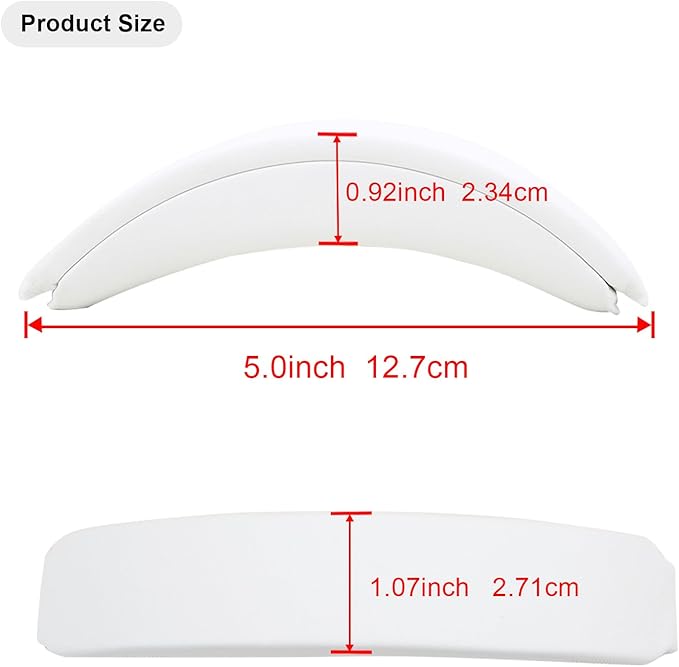 Replacement Headband Pad for Bose QuietComfort 45 (QC45) QC35 QC35 II Headphones (White)