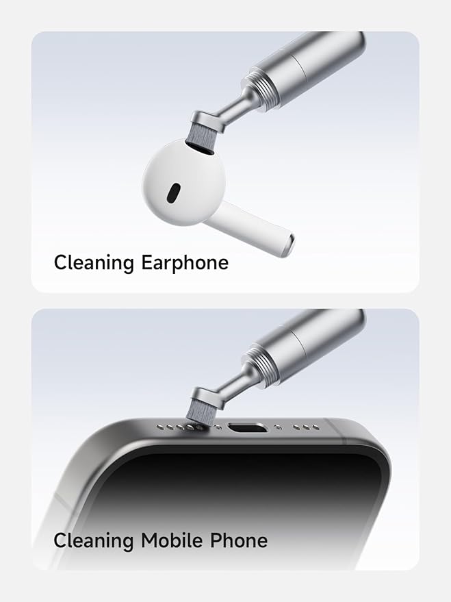 Hagibis SIM Card Tray Removal Tool with Cleaning Brush, 2 in 1 EDC Portable Keychain Eject Pins Reset Needle Opener Cleaning Pen for iPhone Airpods Pro