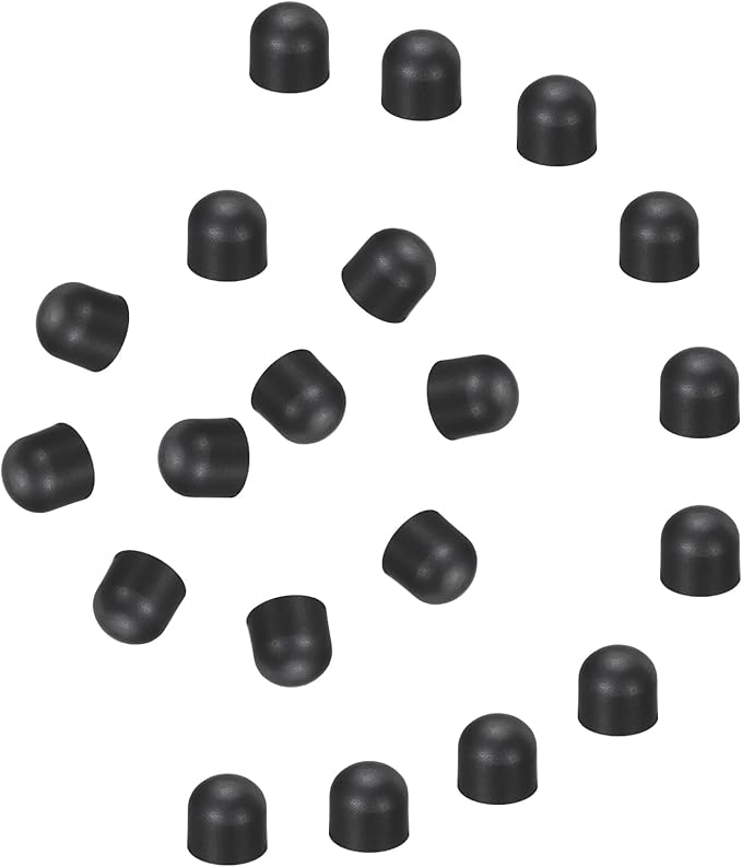 MECCANIXITY 60Pcs Replacement Stylus Pen Tips 7.5mm Conductive Capacitive Touch Screen Pens Tips Silicone Rubber, Black