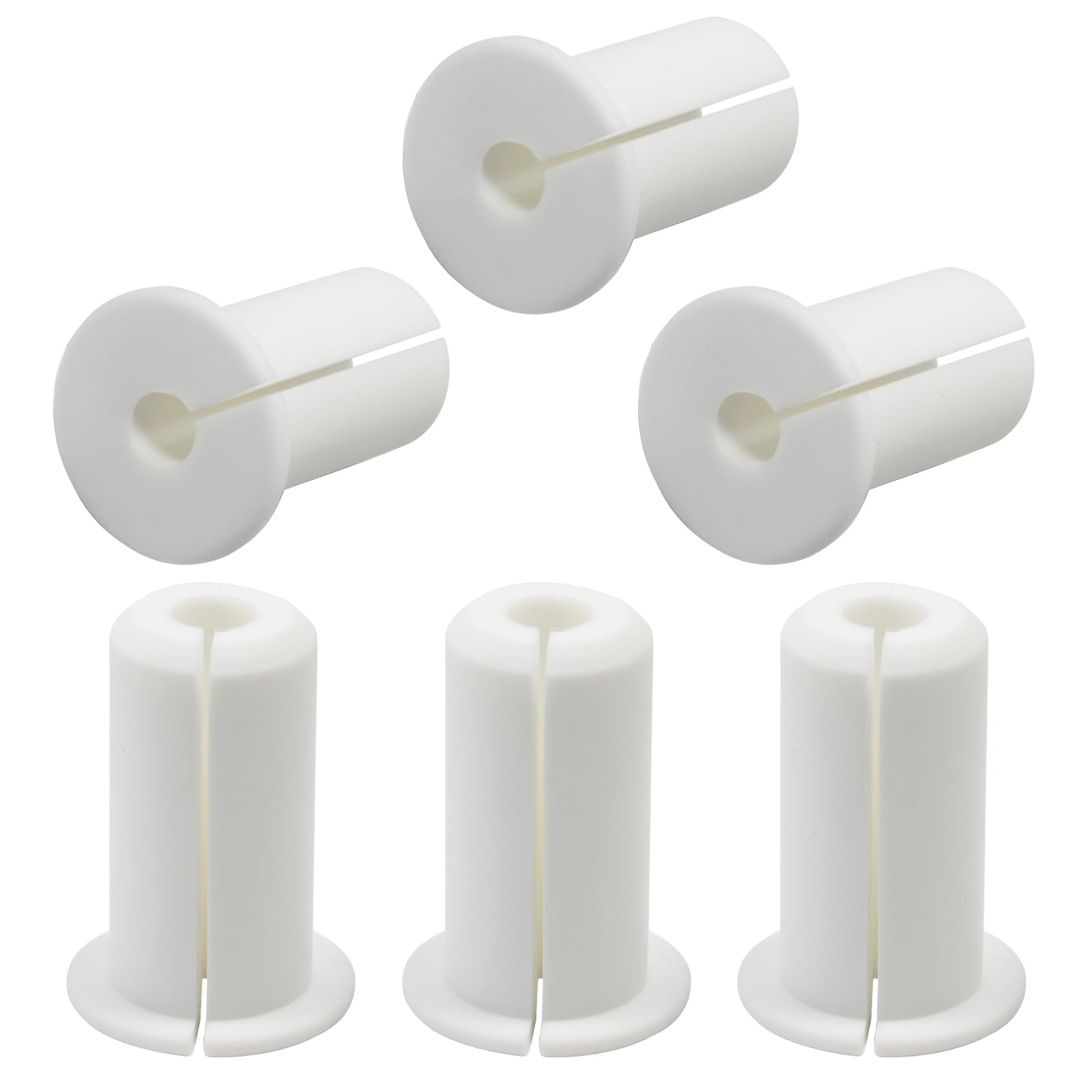 EASYEAH 6pc White Starlink Cable Grommets 3/4" Silicone Wire Hole Grommet