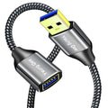 USB 3.0 Extension Cable 3 ft,5Gbps High Speed USB 3.0 Type A Male to Female Extension Cord,USB Extension Lead Compatible with USB Flash Drive, Hard Drive, Card Reader,Scanner,Keyboard (3FT)