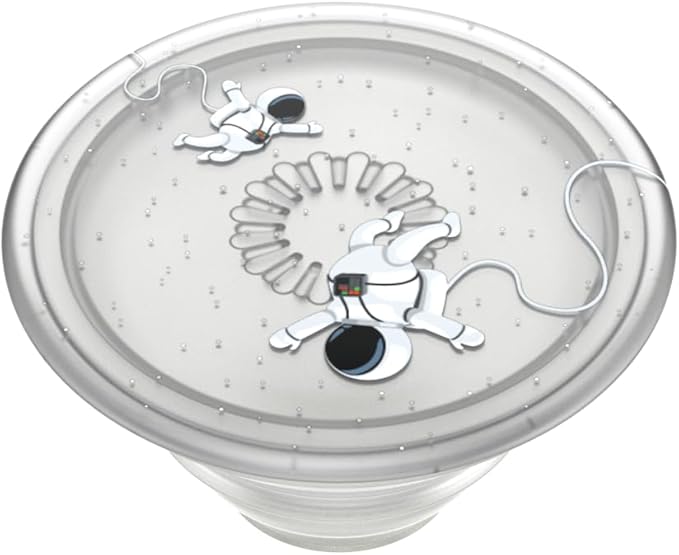 PopSockets Plant-Based Phone Grip with Expanding Kickstand, Eco-Friendly, Adhesive Grip - Translucent Space Walk