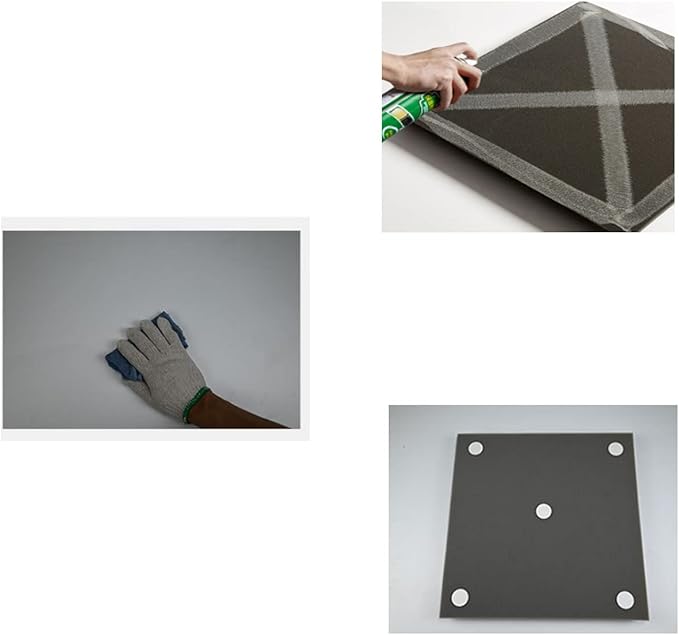 96 Pack Black/RED 12 "X 12 "X1" Acoustic Panels Studio Soundproofing Foam Wedge Tiles,