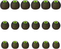 Earbud Tips Soft Silicone Earbuds Replacement Tips Fit for in-Ear Headphones(inner hole from 3.8mm - 4.2mm earphones) 9 Pairs S/M/L,Black/Green