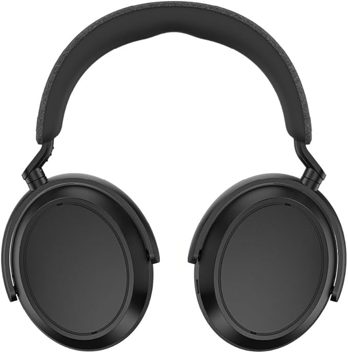 Sennheiser MOMENTUM 4 Wireless Headphones - Bluetooth Headset for Crystal-Clear Calls with Adaptive Noise Cancellation, 60h Battery Life, Lightweight Folding Design, Black