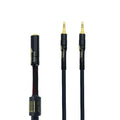 Arklove 7ft Shielded 1/8" inch TRS aux Input 3.5mm Female to 2X 3.5 Output Splitter Stereo Audio Video Cable Out 3.5 Male to Two 3.5 Male in Dual Speaker Cord 24k Gold Plated