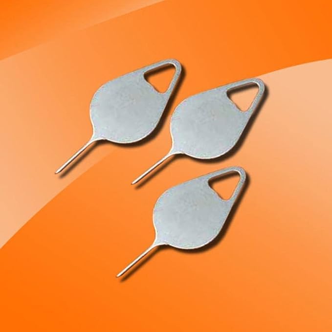 5 Pcs Silver Card Needle, Sim Card Tray Opening Removal Tool, Eject Pin Tool Replacement SIM Card Tools Accessories