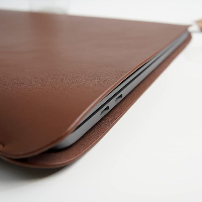 Laptop Sleeve 13 Inch Compatible with 2024 MacBook Air 13 M3 M2 M1, New MacBook Pro 13 M2 M1 Color Dark Brown